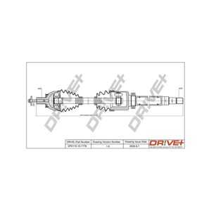 Drivaxel, framaxel höger, ford galaxy ii, galaxy mk van ii, mondeo iv, mondeo sedan iv, mondeo turnier iv, s-max, volvo s80 ii,