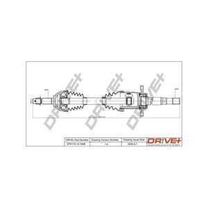 Drivaxel, framaxel höger, nissan qashqai / qashqai +2 i, qashqai / qashqai +2 van i, renault koleos i, 391000606R, 391004202R, 