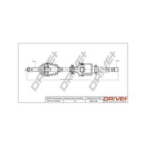 Drivaxel, framaxel höger, renault megane ii, megane coupé-cabriolet ii, megane kombi ii, megane sedan ii, 7711135417, 820016753