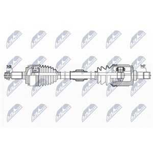 Drivaxel, framaxel höger, honda civic halvkombi x, civic sedan x, 44306-TET-H00, 44306-TET-H01