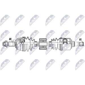 Drivaxel, framaxel höger, fiat panda, panda skåp/halvkombi, punto, 46308261, 46308452