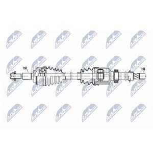 Drivaxel, framaxel höger, mercedes-benz,renault, 391004605R, 4153600800, A4153600800