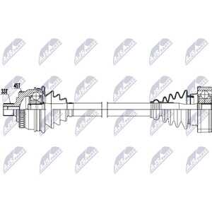 Drivaxel, framaxel höger, audi a4 b5, a4 b5 avant, vw passat b5, passat b5 variant, passat b5.5, passat b5.5 variant, 8D0407272