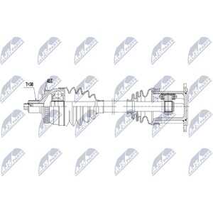 Drivaxel, framaxel höger, audi a4 b6, a4 b6 avant, a4 b6 cabriolet, a4 b7, a4 b7 avant, 8E0407272AR