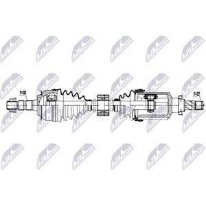 Drivaxel, framaxel höger, chevrolet cruze, cruze halvkombi, 13343405, 13386324