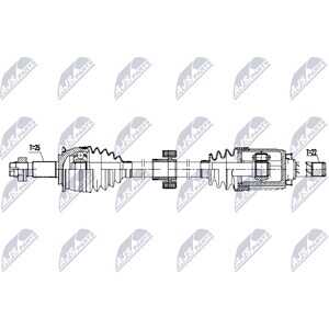 Drivaxel, framaxel höger, chevrolet aveo halvkombi, aveo sedan, 95982916