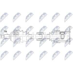 Drivaxel, framaxel höger, audi a1 allstreet, a1 city carver, a1 sportback, seat arona, ibiza v, skoda kamiq, scala, vw polo vi,