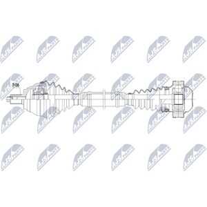 Drivaxel, framaxel höger, audi tt, tt roadster, seat ateca, skoda superb iii, superb kombi iii, vw touran, 8J0407272G