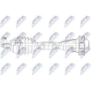 Drivaxel, framaxel höger, vw golf v, golf plus v, golf variant v, jetta iii, touran, 1K0407272KP