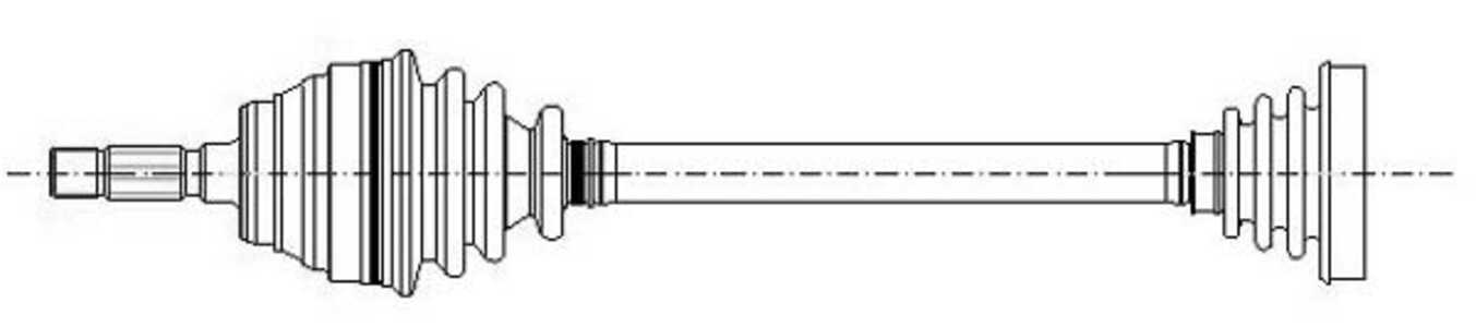 Drivaxel, framaxel höger, vw, 1H0 407 272, 1H0 407 272AB, 1H0 407 272AD, 1H0 407 272Q, 1H0 407 272QV, 1H0 407 272QX, 1H0 407 27