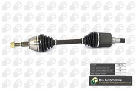 Drivaxel, framaxel vänster, ford c-max ii, focus iii, focus sedan iii, focus turnier iii, grand c-max, 1686194, 1686592, 182848