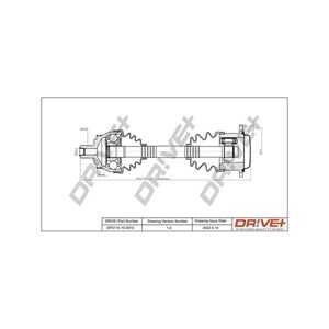 Drivaxel, framaxel vänster, audi a6 c5, a6 c5 avant, 4B0407271C, 4B0407271M, 4B0407451CX