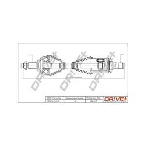 Drivaxel, framaxel vänster, bmw 3 [e46], 3 touring [e46], 31607502731, 31607505199