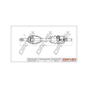 Drivaxel, framaxel vänster, citroën c5 iii, c5 break iii, c6, 3272RZ, 3272SA