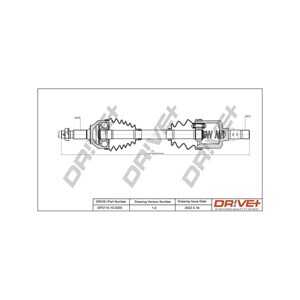 Drivaxel, framaxel vänster, citroën c5 iii, c5 break iii, 3272RV, 3272RW