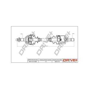 Drivaxel, framaxel vänster, citroën,ds,peugeot, 3272LG, 3272LH, 3272TZ, 9683944580