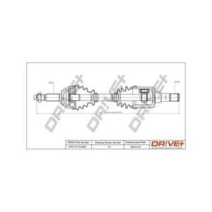 Drivaxel, framaxel vänster, ford tourneo connect, transit connect, 1328365, 1383755, 1451465, 1501263, 2T14-3B437-CA, 2T14-3B43