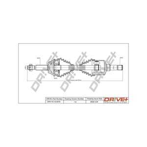 Drivaxel, framaxel vänster, ford transit buss, transit flak/chassi, transit skåp, transit tourneo buss, 1495673, 6C113B437DD, 6