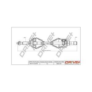 Drivaxel, framaxel vänster, ford transit buss, transit flak/chassi, transit skåp, transit tourneo buss, 1469166, 1494215, 15129