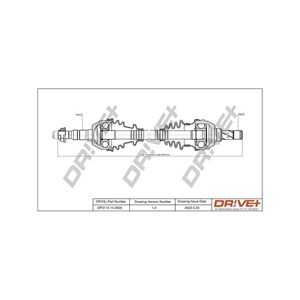 Drivaxel, framaxel vänster, opel,vauxhall, 13136379, 374545