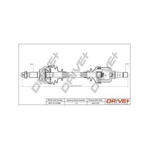 Drivaxel, framaxel vänster, peugeot 407, 407 sw, 3272GE, 3272GF