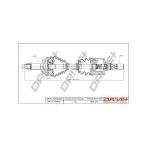 Drivaxel, framaxel vänster, renault master buss ii, master flak/chassi ii, master skåp ii, 8200164147, 820029984, 8200299844, 8