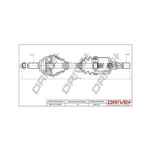 Drivaxel, framaxel vänster, opel,renault,vauxhall, 4417912, 8200452269, 8200776538, 93856310