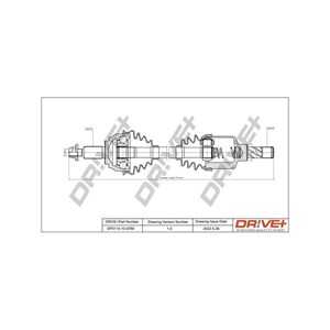 Drivaxel, framaxel vänster, renault laguna iii, laguna grandtour iii, 8200618165, 8200934678