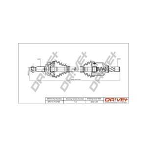 Drivaxel, framaxel vänster, renault kangoo / grand kangoo ii, kangoo be bop, kangoo express, 8200687739, 8201235754