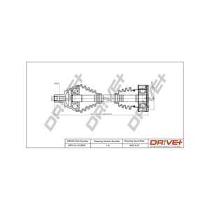 Drivaxel, framaxel vänster, audi,skoda,vw, 1K0 407 271 LA, 1K0407271DS, 1K0407761AX