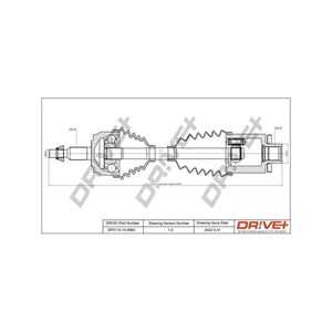 Drivaxel, framaxel vänster, vw multivan t5, transporter t5 buss, transporter t5 flak/chassi, transporter t5 skåp, 7H0407271A, 7