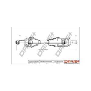 Drivaxel, framaxel vänster, bmw 5 [e60], 5 touring [e61], 31607558951, 31607570273, 31607570275