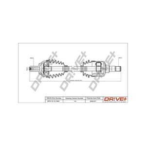 Drivaxel, framaxel vänster, ford c-max, focus ii, focus c-max, focus sedan ii, focus turnier ii, 1324166, 1431162, 1475135, 156