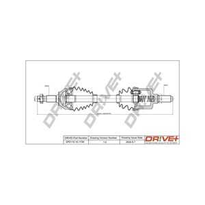 Drivaxel, framaxel vänster, citroën c5 iii, c5 break iii, c6, 3272SZ, 3272TA