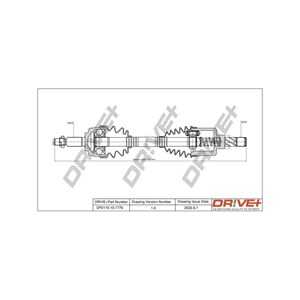 Drivaxel, framaxel vänster, dacia duster, duster skåp/suv, renault duster, 391017275R