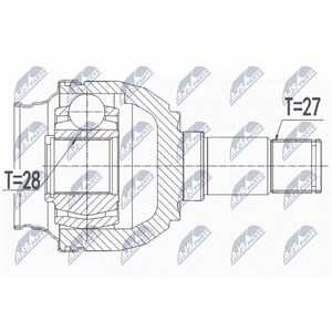 Drivaxel, framaxel vänster, mercedes-benz, A2463302501