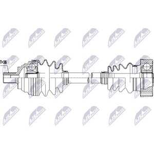 Drivaxel, framaxel vänster, audi a3, a3 sportback, skoda octavia ii, octavia combi ii, vw golf v, golf plus v, jetta iii, jetta