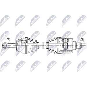 Drivaxel, framaxel vänster, citroën c4 aircross, c-crosser, mitsubishi asx, outlander ii, peugeot 4007, 4008, 1609899280, 3272P