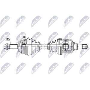 Drivaxel, framaxel vänster, toyota corolla verso, 43420-13060, 43420-13061