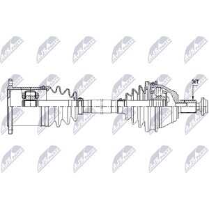 Drivaxel, framaxel vänster, audi,seat,skoda,vw, 3Q0407271AC, 3Q0407271AM, 3Q0407761MX