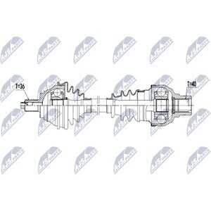 Drivaxel, framaxel vänster, seat alhambra, vw sharan, 7N0407761Q