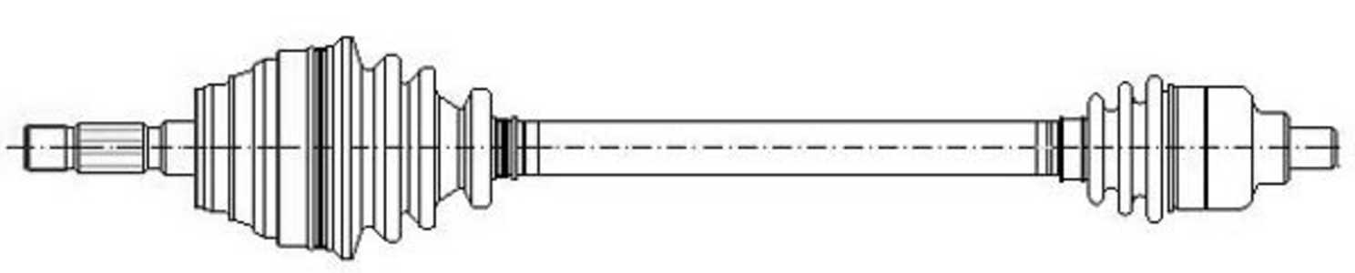 Drivaxel, Framaxel, renault trafic buss, trafic flak/chassi, trafic skåp, 77 00 769 035, 77 00 769 036, 77 00 858 470, 77 01 34