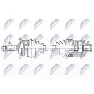 Drivaxel Mazda Tribute (ep), framaxel höger, mazda tribute, GG032550XC, GG032550XD