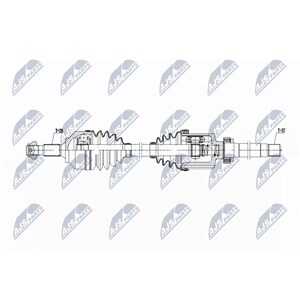 Drivaxel Peugeot 508 Sw I (8e_), framaxel höger, peugeot 508 sw i, 1613214580, 9811045380