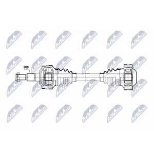 Drivaxel Porsche Boxster (986), Bakaxel höger, porsche boxster, 98633202403, 98633202406