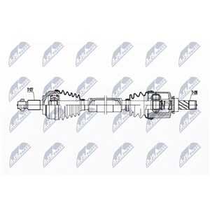 Drivaxel Renault Clio Iii (br0/1, Cr0/1), framaxel vänster, renault clio iii, 8200586377, 8200926133, 8201187936