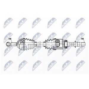 Drivaxel Renault Zoe (bfm_), framaxel höger, renault zoe, 391000090R