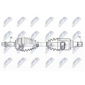 Drivaxel Toyota Rav 4 Iv (_a4_), framaxel vänster, toyota rav 4 iv, 43410-21110, 43420-0R080, 43420-0R081, 43420-0R082