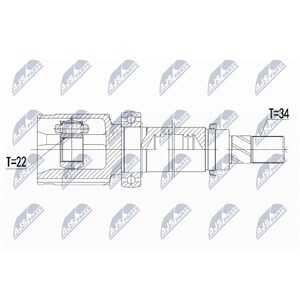 Drivknut, framaxel höger, ford c-max ii, focus iii, focus sedan iii, focus turnier iii, grand c-max, grand c-max van, BV613B436