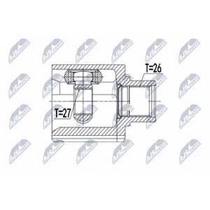 Drivknut, Höger, vw multivan t5, multivan t6, 7E0407272AL, 7E0407272BG, 7E0407452SX, 7E0407454P, 7E0407454PX